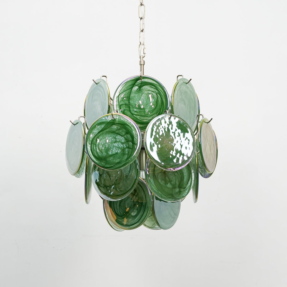 Lunaria Disc Glass Chandelier