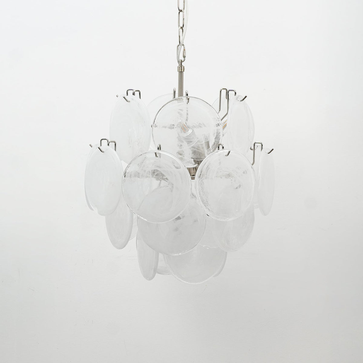 Lunaria Disc Glass Chandelier