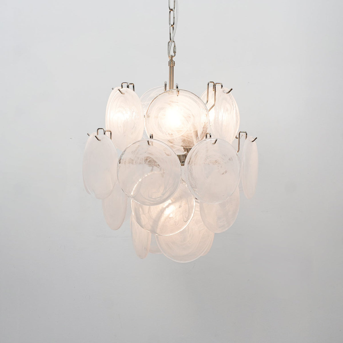 Lunaria Disc Glass Chandelier