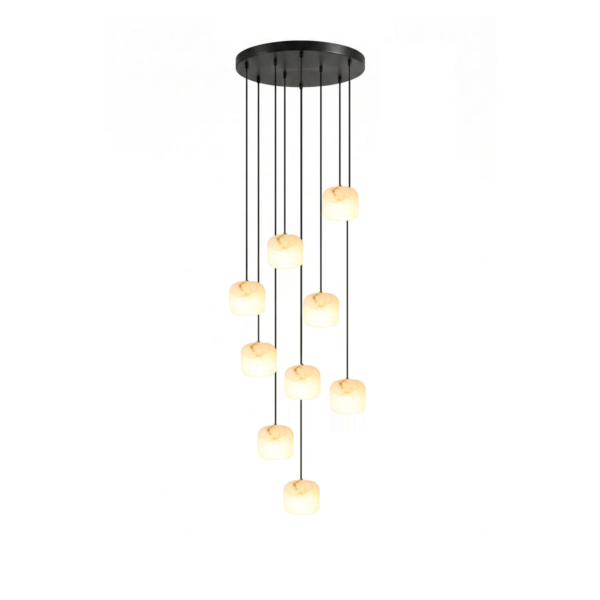 Pillow Alabaster Cluster Chandelier