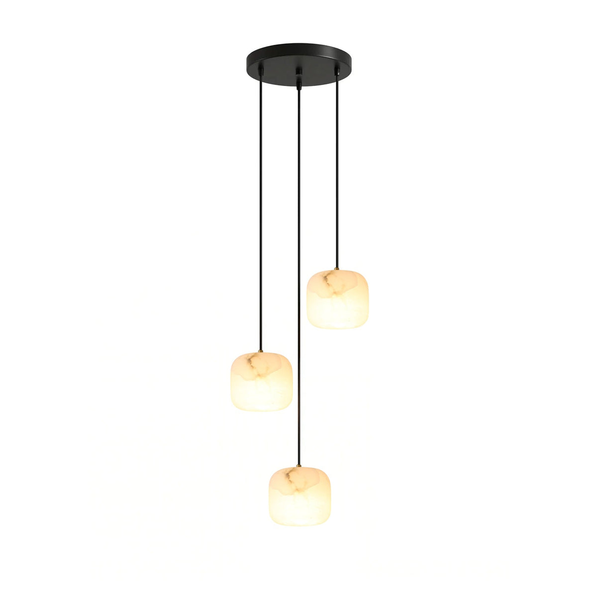Pillow Alabaster Cluster Chandelier