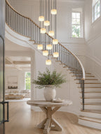 Pillow Alabaster Cluster Chandelier