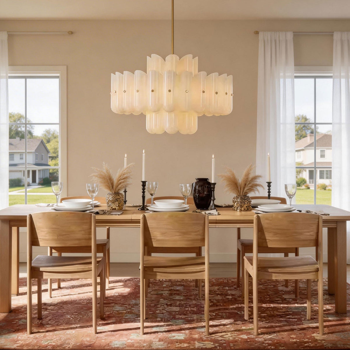 Seraphine Fluted Glass Chandelier