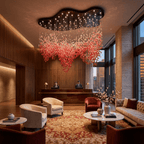Roselle LED Glass Cascade Chandelier