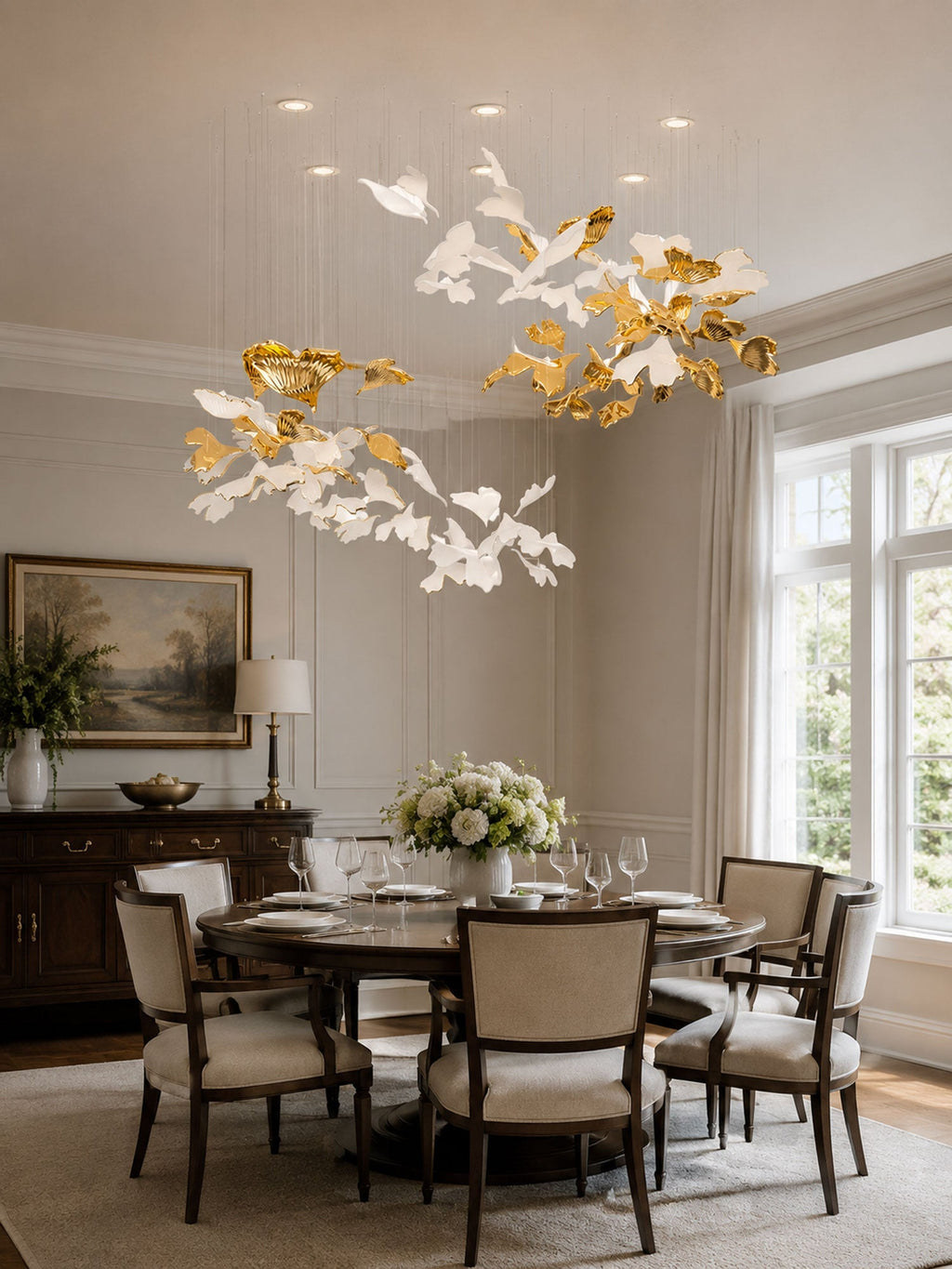 Ginkgo Tree Chandelier