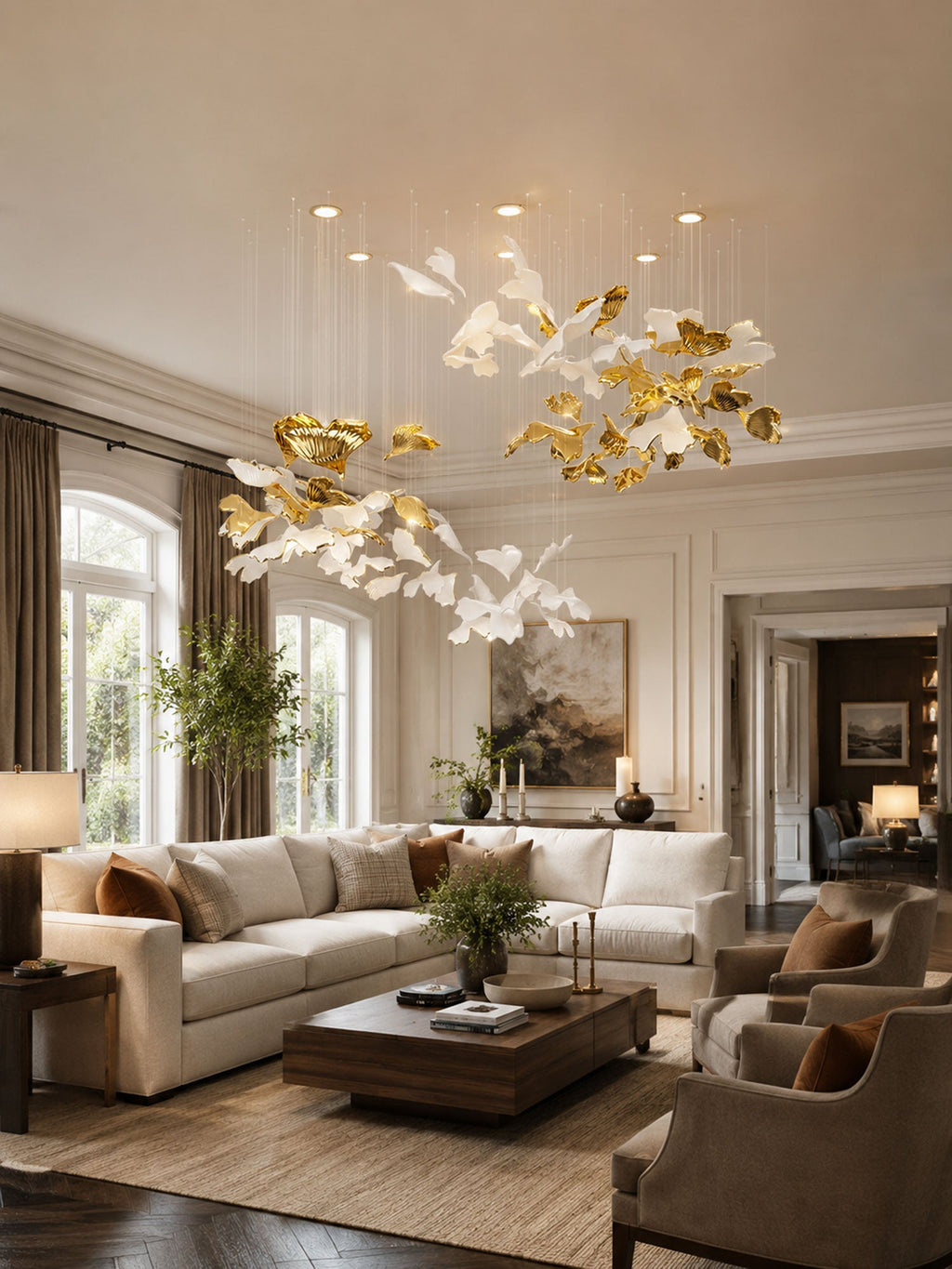 Ginkgo Tree Chandelier