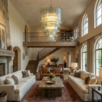 Cascade Glass Green Chandelier