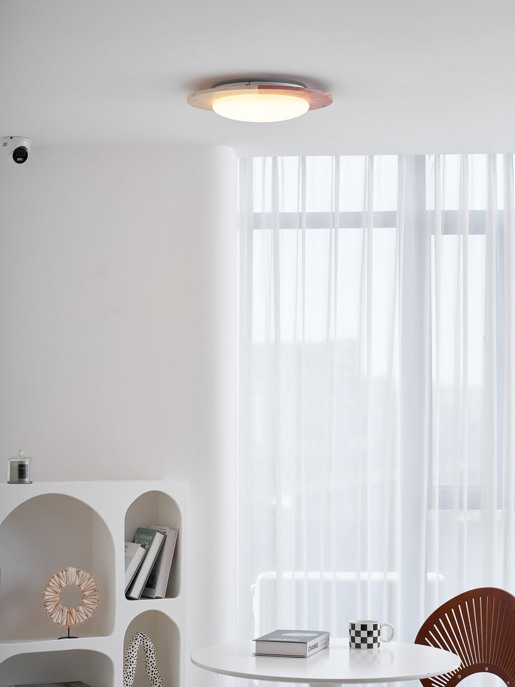 Celestial Travertine Ceiling Lamp