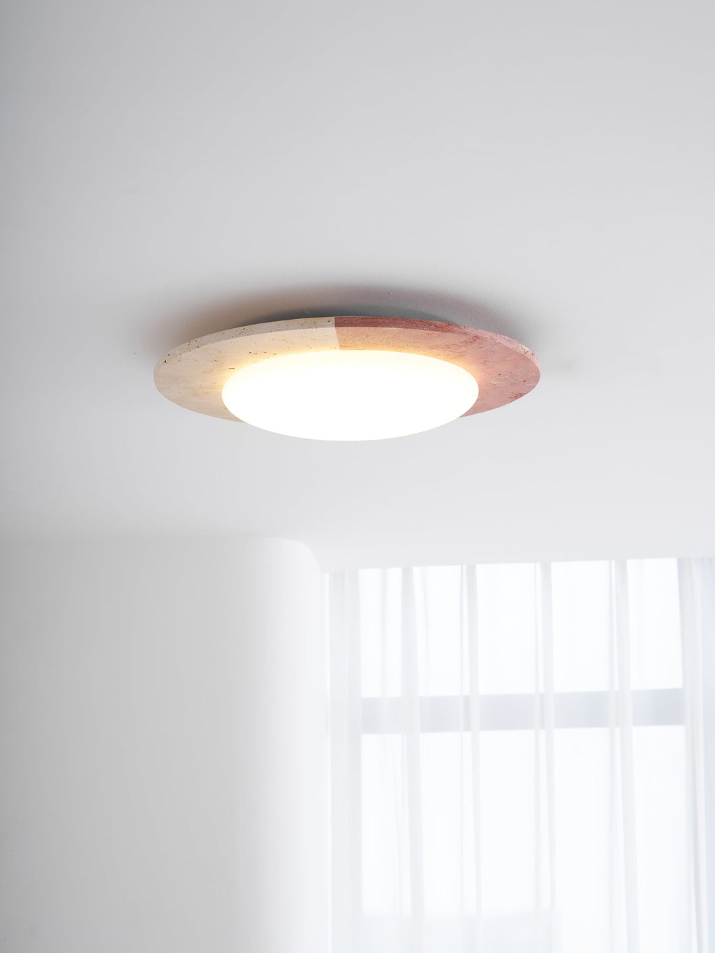 Celestial Travertine Ceiling Lamp