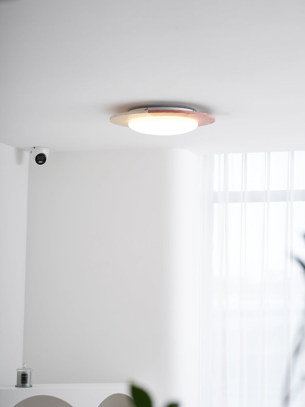 Celestial Travertine Ceiling Lamp