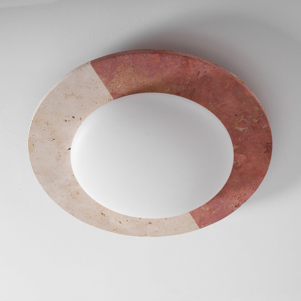 Celestial Travertine Ceiling Lamp