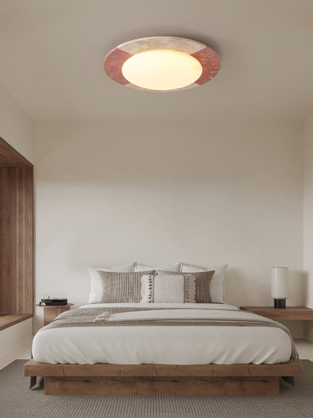 Celestial Travertine Ceiling Lamp