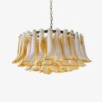 Petal Amber Glass Chandelier