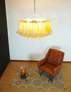 Petal Amber Glass Chandelier