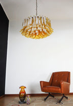 Petal Amber Glass Chandelier