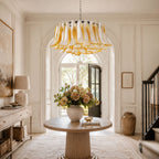 Petal Amber Glass Chandelier