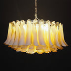Petal Amber Glass Chandelier