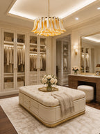 Petal Amber Glass Chandelier