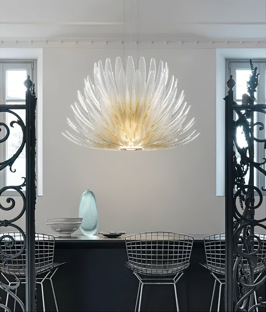 Aurelia Glass Petal Chandelier