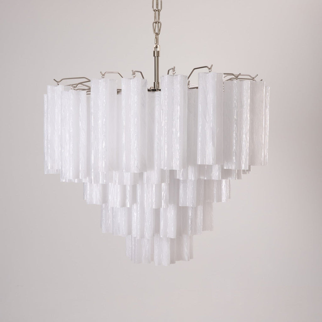 Frosted Glass Cascade Chandelier