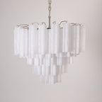 Frosted Glass Cascade Chandelier