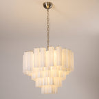 Frosted Glass Cascade Chandelier