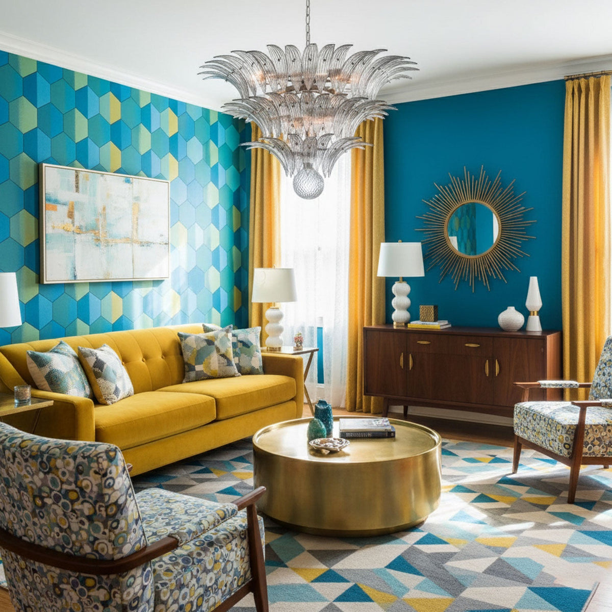 Palm Grove Murano Chandelier