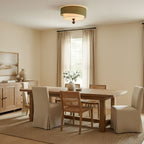 Layered Fabric Ceiling Light