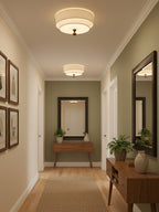 Layered Fabric Ceiling Light