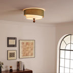 Layered Fabric Ceiling Light