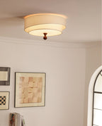Layered Fabric Ceiling Light