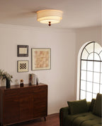 Layered Fabric Ceiling Light
