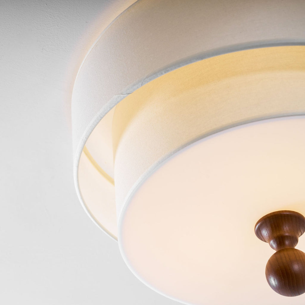 Layered Fabric Ceiling Light