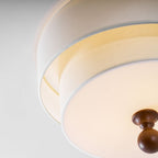 Layered Fabric Ceiling Light