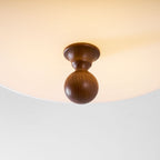 Layered Fabric Ceiling Light