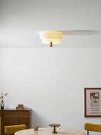 Layered Fabric Ceiling Light