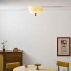 Layered Fabric Ceiling Light
