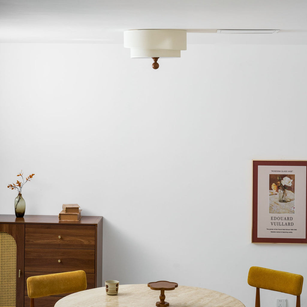 Layered Fabric Ceiling Light