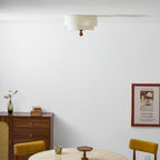 Layered Fabric Ceiling Light