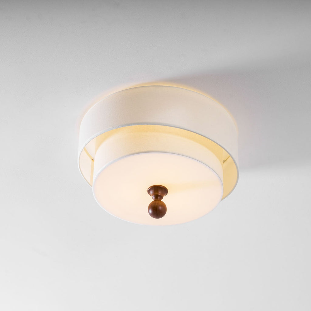 Layered Fabric Ceiling Light