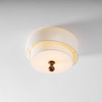 Layered Fabric Ceiling Light