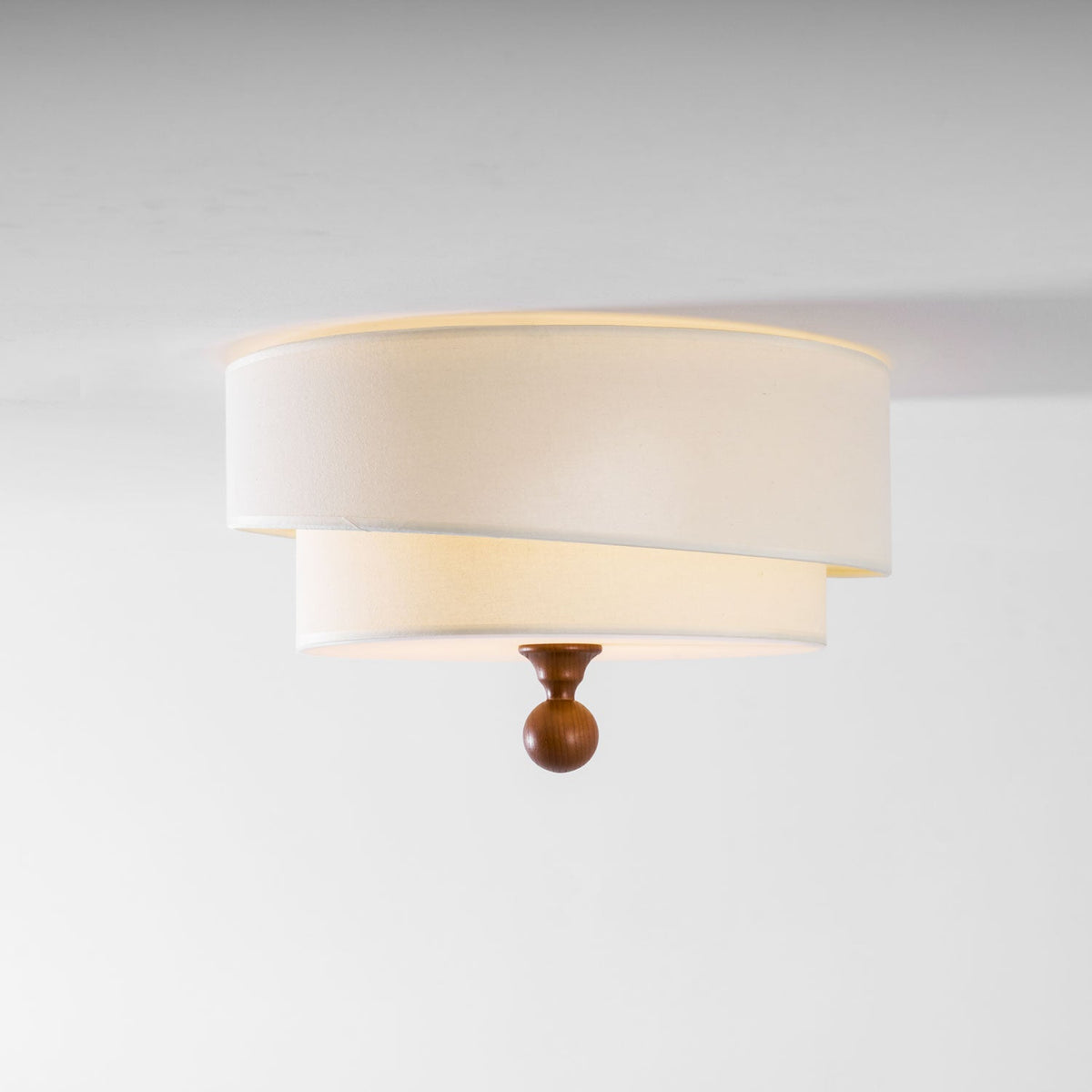 Layered Fabric Ceiling Light