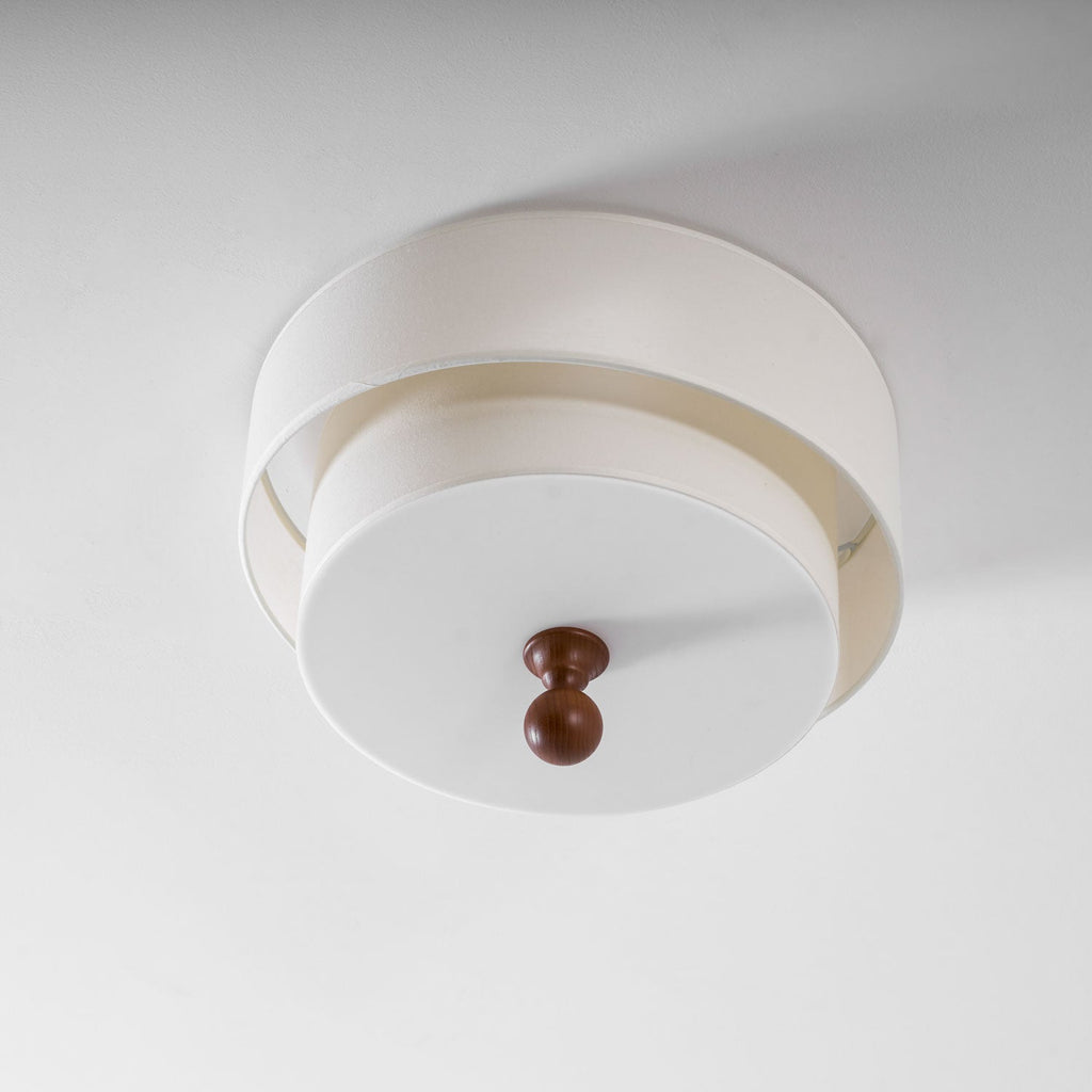 Layered Fabric Ceiling Light