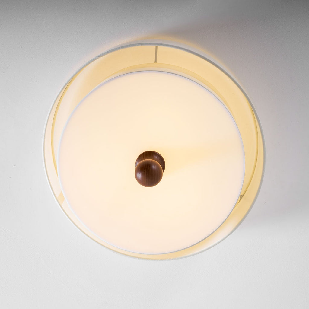Layered Fabric Ceiling Light