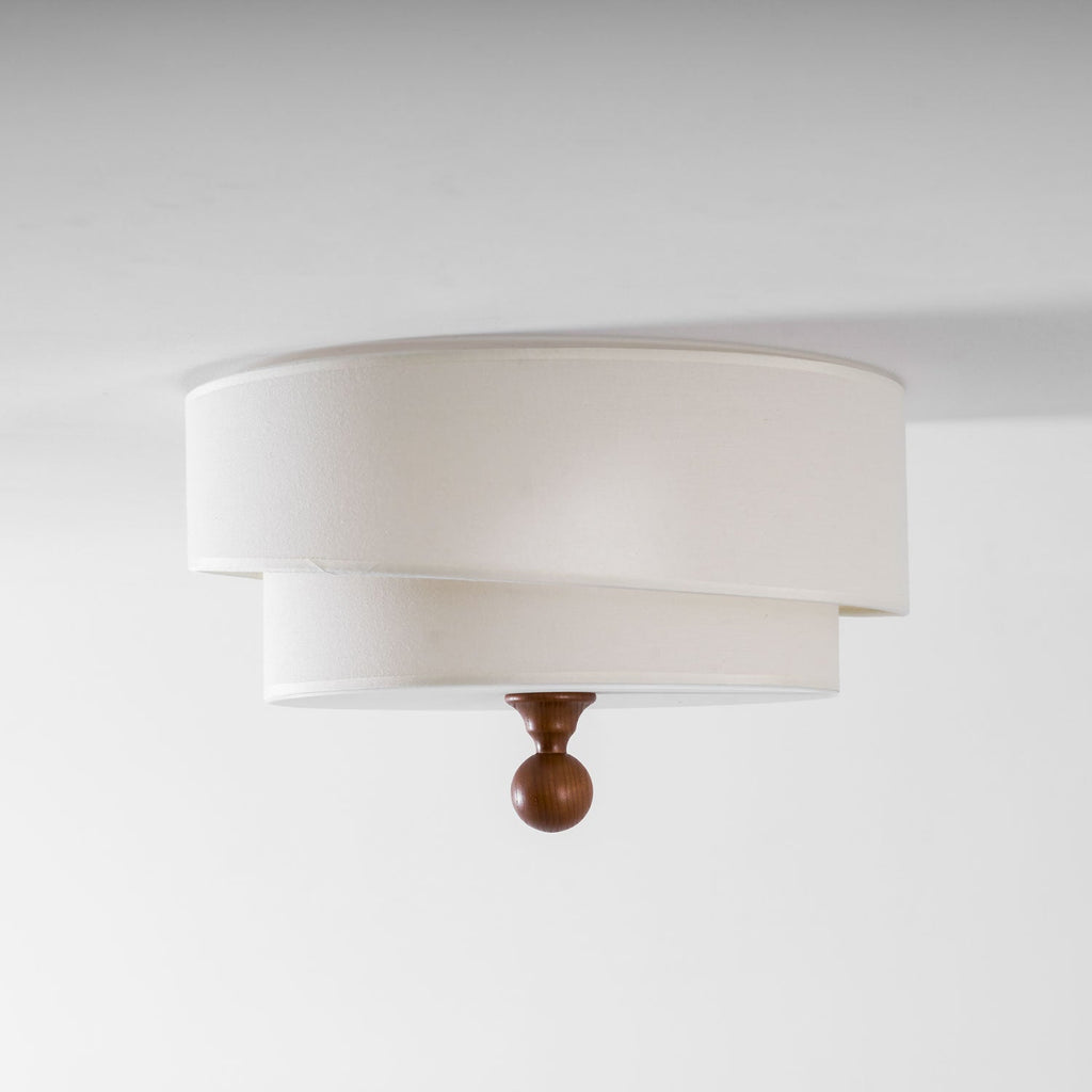 Layered Fabric Ceiling Light
