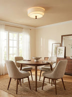 Layered Fabric Ceiling Light