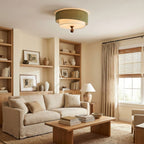 Layered Fabric Ceiling Light