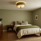 Layered Fabric Ceiling Light