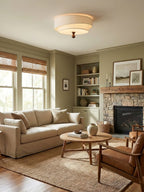 Layered Fabric Ceiling Light