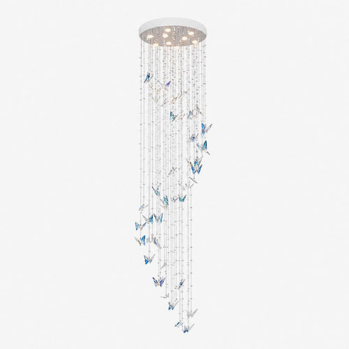 Caelira LED K9 Crystal Spiral Chandelier